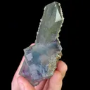 Natural Blue Cubic Fluorite and Quartz, Mineral Specimen: Yaogangxian,Hunan (50*80*35MM) - image 2