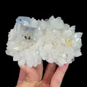 Natural Blue Cubic Fluorite and Quartz, Mineral Specimen:Manaoshan,Hunan (120*80*55MM) - image 6