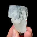 Natural Blue Cubic Fluorite and Quartz, Mineral Specimen:Yaogangxian,Hunan (30*25*50MM) - image 2