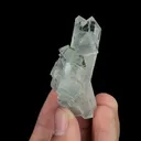 Natural Blue Cubic Fluorite and Quartz, Mineral Specimen:Yaogangxian,Hunan (30*60*20MM) - image 2