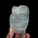 Natural Blue Cubic Fluorite and Quartz, Mineral Specimen:Yaogangxian,Hunan (35*35*60MM) - image 4