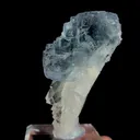 Natural Blue Cubic Fluorite and Quartz, Mineral Specimen:Yaogangxian,Hunan (35*35*60MM) - image 2