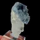 Natural Blue Cubic Fluorite and Quartz, Mineral Specimen:Yaogangxian,Hunan (35*35*60MM) - image 3