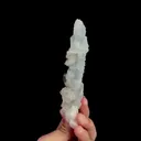 Natural Blue Cubic Fluorite and Quartz, Mineral Specimen:Yaogangxian,Hunan (40*140*25MM) - image 2