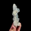 Natural Blue Cubic Fluorite and Quartz, Mineral Specimen:Yaogangxian,Hunan (40*140*25MM) - image 6