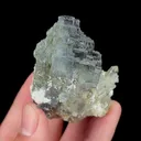 Natural Blue Cubic Fluorite and Quartz, Mineral Specimen:Yaogangxian,Hunan (40*55*45MM) - image 3
