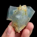 Natural Blue ‪Cubic‬ Fluorite and Quartz, Mineral Specimen:Yaogangxian,Hunan (45*35*55MM) - image 4