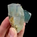 Natural Blue ‪Cubic‬ Fluorite and Quartz, Mineral Specimen:Yaogangxian,Hunan (45*35*55MM) - image 2