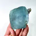 Natural Blue Cubic Fluorite and Quartz, Mineral Specimen:Yaogangxian,Hunan (70*65*50MM) - image 3