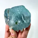 Natural Blue Cubic Fluorite and Quartz, Mineral Specimen:Yaogangxian,Hunan (70*65*50MM) - image 2