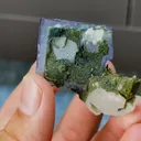 Natural Blue Cubic Fluorite and Quartz Symbiosis comes from Yaogangxian,Hunan 30*30*30MM - image 2