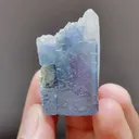 Natural Blue Cubic Fluorite and Quartz Symbiosis comes from Yaogangxian,Hunan 40*20*20MM - image 2