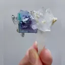 Natural Blue Cubic Fluorite and Quartz Symbiosis comes from Yaogangxian,Hunan 40*60*25MM - image 5