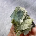 Natural Blue Cubic Fluorite and Quartz Symbiosis comes from Yaogangxian,Hunan 65*70*45MM - image 3