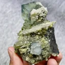 Natural Blue Cubic Fluorite and Quartz Symbiosis comes from Yaogangxian,Hunan 65*70*45MM - image 4