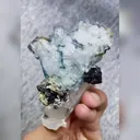 Natural Blue Cubic Fluorite and Quartz Symbiosis comes from Yaogangxian,Hunan 85*55*30MM - image 2