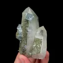 Natural Blue Cubic Fluorite and Quartz Tower Mineral Specimen,High Quality Specimen,YAO GANG XIAN,HUNAN,CHINA(40*50*80mm) - image 2