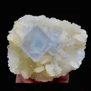 Natural Blue Cubic Fluorite and Quartz,Mineral Specimen:Yaogangxian,Hunan (95*80*40MM) - image 3