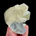 Natural Blue Cubic Fluorite and Yellow Calcite, Mineral Specimen:Fujian,China (60*65*35MM) - image 1