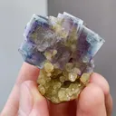 Natural Blue Cubic Fluorite coexists with Mica comes from Yaogangxian,Huann 30*40*30MM - image 1