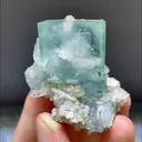 Natural Blue Cubic Fluorite comes from Xianghualing,Hunan 40*25*40MM - image 2