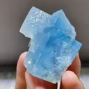 Natural Blue Cubic Fluorite comes from Yaogangxian,China 40*50*40MM - image 2