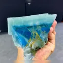 Natural Blue Cubic Fluorite comes from Yaogangxian，Hunan 100*100*70MM - image 2