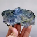 Natural Blue Cubic Fluorite comes from Yaogangxian,Hunan 100*50*25MM - image 3