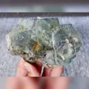 Natural Blue Cubic Fluorite comes from Yaogangxian,Hunan 105*70*45MM - image 1