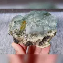 Natural Blue Cubic Fluorite comes from Yaogangxian,Hunan 105*70*45MM - image 2