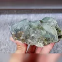 Natural Blue Cubic Fluorite comes from Yaogangxian,Hunan 105*70*45MM - image 3