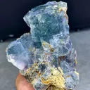 Natural Blue Cubic Fluorite comes from Yaogangxian,Hunan 120*150*100MM - image 1