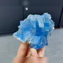Natural Blue Cubic Fluorite comes from Yaogangxian,Hunan 120*80*50MM - image 2