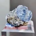 Natural Blue Cubic Fluorite comes from Yaogangxian,Hunan 25*20*15MM - image 1