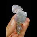 Natural Blue Cubic Fluorite comes from Yaogangxian,Hunan 40*25*75MM - image 4