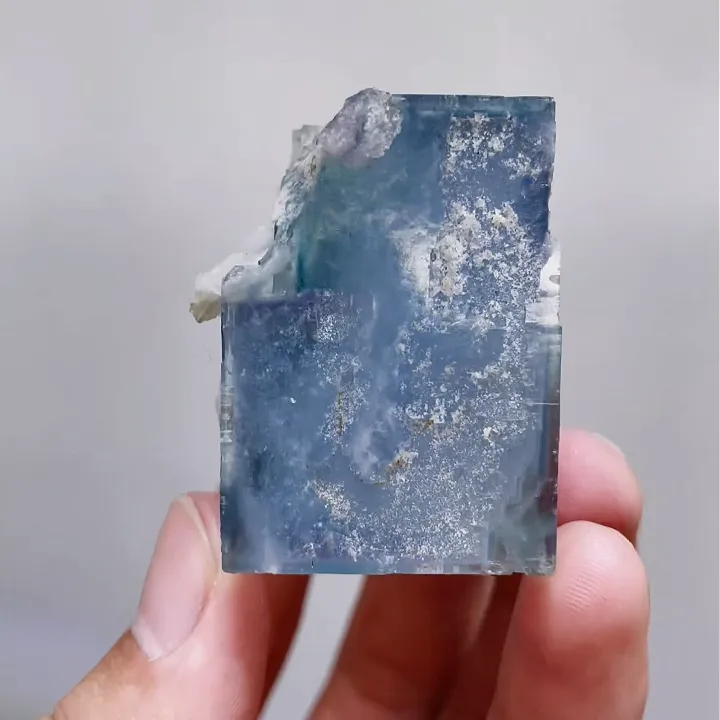 Natural Blue Cubic Fluorite comes from Yaogangxian,Hunan 40*35*30MM - image 4
