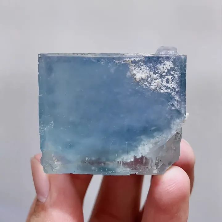 Natural Blue Cubic Fluorite comes from Yaogangxian,Hunan 40*35*30MM - image 6