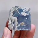 Natural Blue Cubic Fluorite comes from Yaogangxian,Hunan 40*35*30MM - image 5