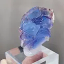 Natural Blue Cubic Fluorite comes from Yaogangxian,Hunan 40*38*40MM - image 3