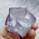 Natural Blue Cubic Fluorite comes from Yaogangxian,Hunan 40*50*25MM - image 1