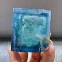 Natural Blue Cubic Fluorite comes from Yaogangxian,Hunan 50*45*30MM - image 1