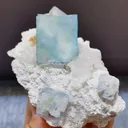 Natural Blue Cubic Fluorite comes from Yaogangxian,Hunan 60*45*90MM - image 1