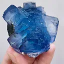 Natural Blue Cubic Fluorite comes from Yaogangxian,Hunan 60*55*30MM - image 6