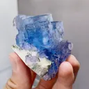 Natural Blue Cubic Fluorite comes from Yaogangxian,Hunan 70*35*50MM - image 4