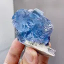 Natural Blue Cubic Fluorite comes from Yaogangxian,Hunan 70*35*50MM - image 3