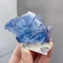 Natural Blue Cubic Fluorite comes from Yaogangxian,Hunan 70*35*50MM - image 5