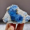Natural Blue Cubic Fluorite comes from Yaogangxian,Hunan 90*60*45MM - image 3