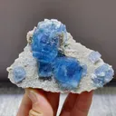 Natural Blue Cubic Fluorite comes from Yaogangxian,Hunan 90*60*45MM - image 1