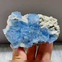 Natural Blue Cubic Fluorite comes from Yaogangxian,Hunan 95*60*35MM - image 2
