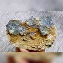 Natural Blue Cubic Fluorite comes from Yaogangxian,Hunan 95*65*25MM - image 4